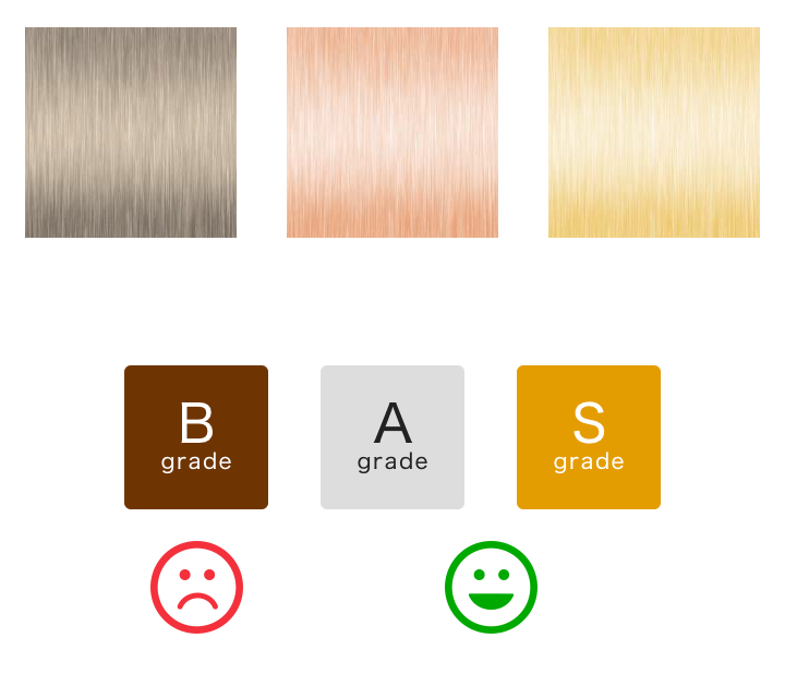 グレード分けをする・良不良を分ける図