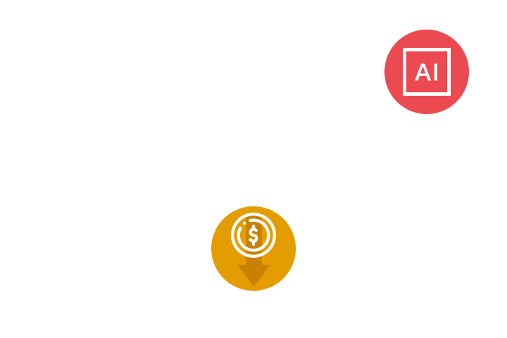 工場全体やコンピュータセンターのエネルギー効率最適化の図