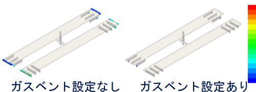 ガスベントの設定